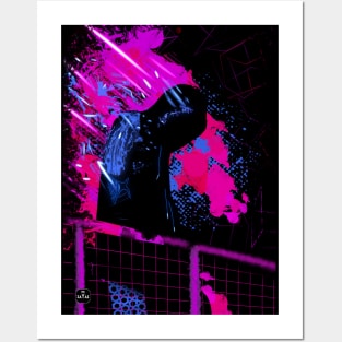 Cyberpunk Boy BLACK Posters and Art